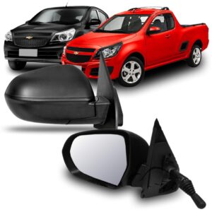 Retrovisor Agile Montana 10 11 12 13 Controle Manual Esquerd