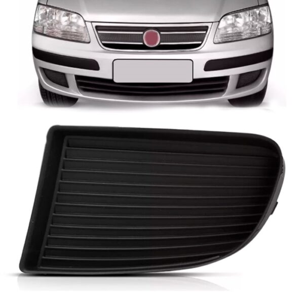 Tela Frontal Moldura Milha Idea 06 07 08 2009 2010 Sem Furo Lado Esquerdo