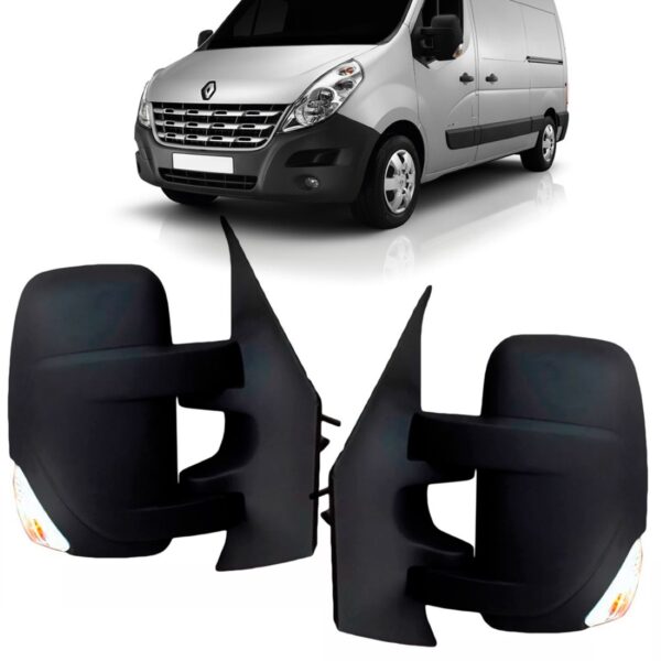 Retrovisor Ranault Master 2013 2014 2015 Com Pisca Manual Lado Esquerdo