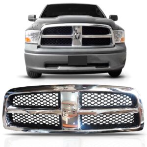 Tela Frontal Grade Para Dodge Ram 2009 2010 Cromada Cromado