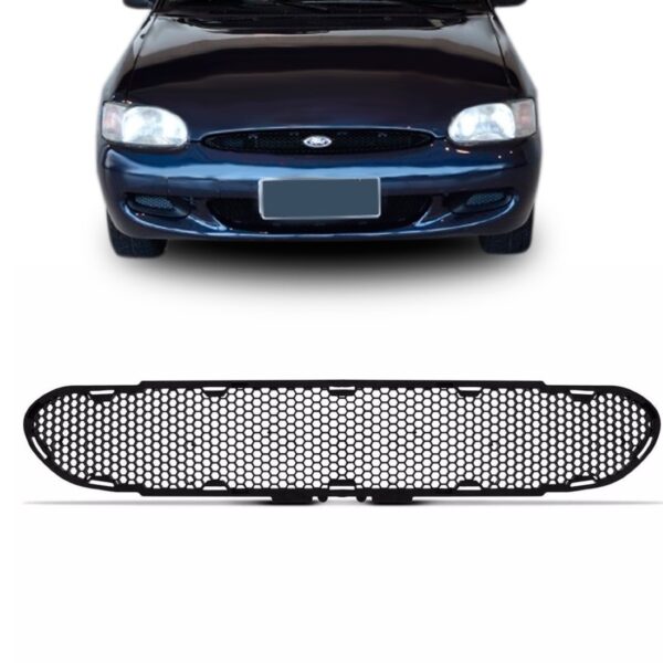 Grade Tela Central Inferior Escort Zetec 97 A 2002 1a Linha - Preto