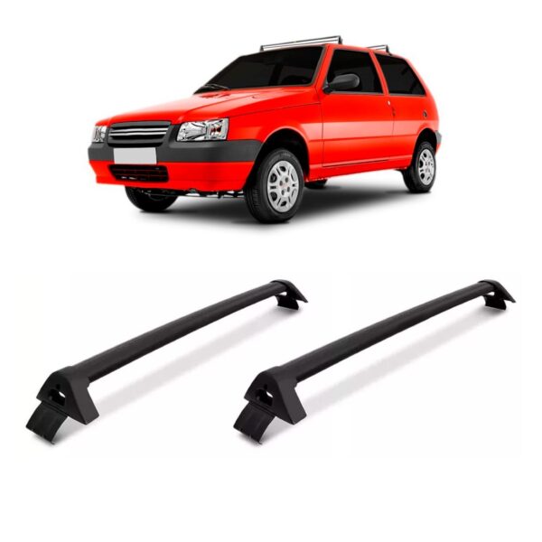 Rack Alumínio Uno 2 Portas 2001 A 2009 Alumínio Preto Preto