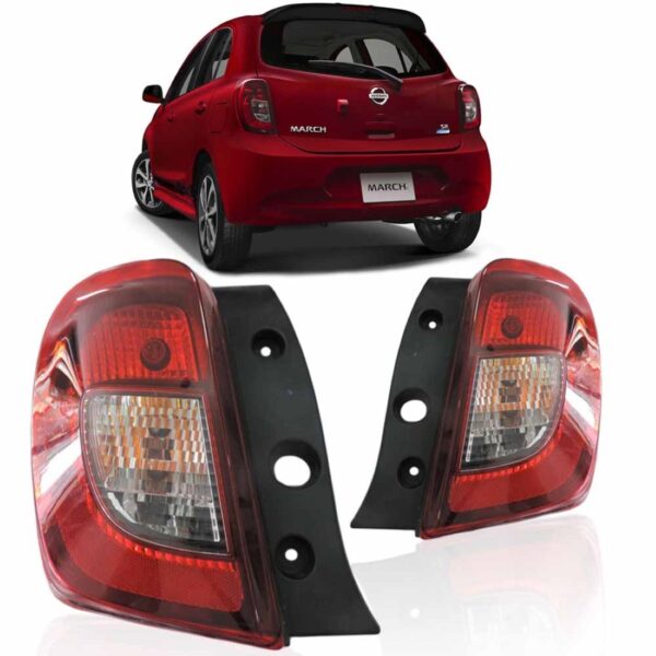 Lanterna Traseira Nissan New March 2014 2015 2016 Lado Esquerdo