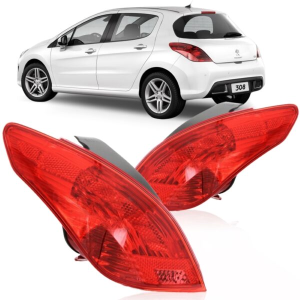 Lanterna Traseira Para Peugeot 308 Ano 2011 A 2015 1a Linha Direito