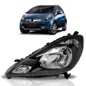Farol Honda New Fit Twist 13 14 2015 Máscara Negra 1ª Linha Esquerdo/motorista