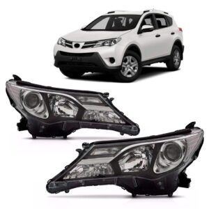 Farol Toyota Rav4 2014 2015 Sem Led Lado Esquerdo