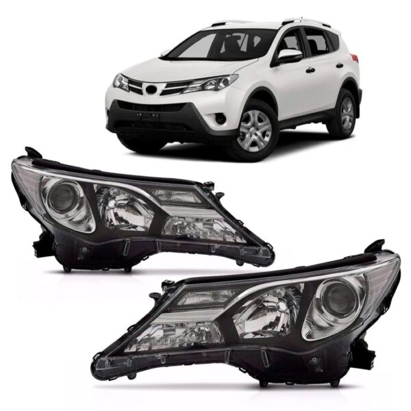 Farol Toyota Rav4 2014 2015 Sem Led Lado Esquerdo