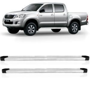 Pisante Lateral Hilux 2012 2013 2014 2015 Prata Plataforma Prateado