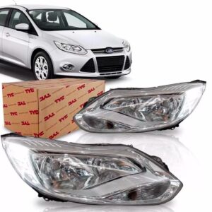 Farol Focus Hatch Sedan 2013 2014 2015 Cromado Lado Esquerdo