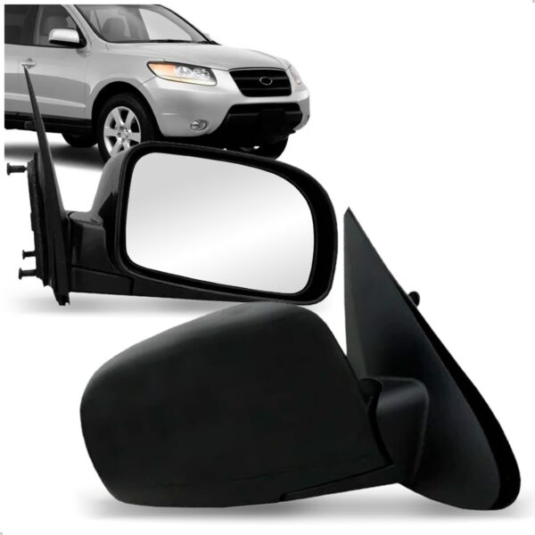 Retrovisor Santa Fe 07 08 2009 Sem Sinaleira Eletrico Primer Lado Direito