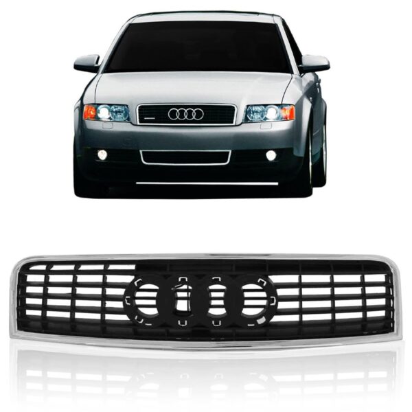 Tela Frontal Audi A4 Dianteira Radiador Ano 2002 2003 2004 Preto