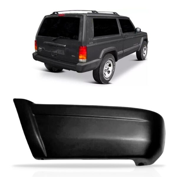 Polaina Parachoque Traseiro Cherokee Sport 1995 A 2001 Le Preto