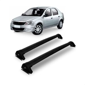 Rack Teto Logan 2009 2010 2011 2012 2013 Aluminio Preto Preto