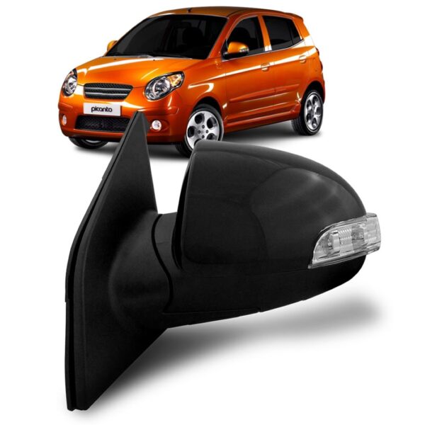 Retrovisor Para picanto ano 2008 2009 2010 C/ Pisca Eletrico Lado Esquerdo