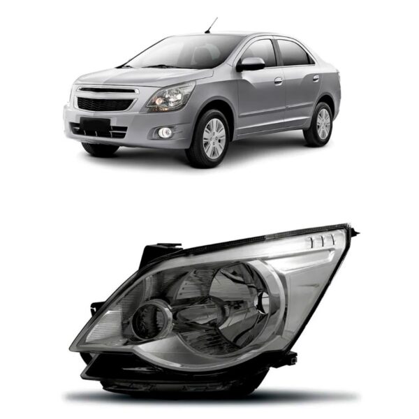 Farol Dianteiro Cobalt 2012 2013 2014 Cromomix 1ª Linha Esquerdo/motorista