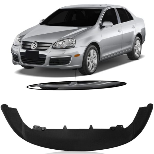 Spoiler Protetor Inferiro Jetta 2007 2008 A 2010 Dianteiro Preto