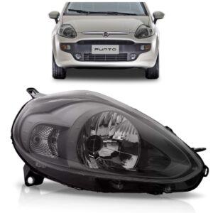 Farol Fiat Punto 12 13 2014 15 16 17 18 Sport Cinza 1ª Linha Direito/passageiro