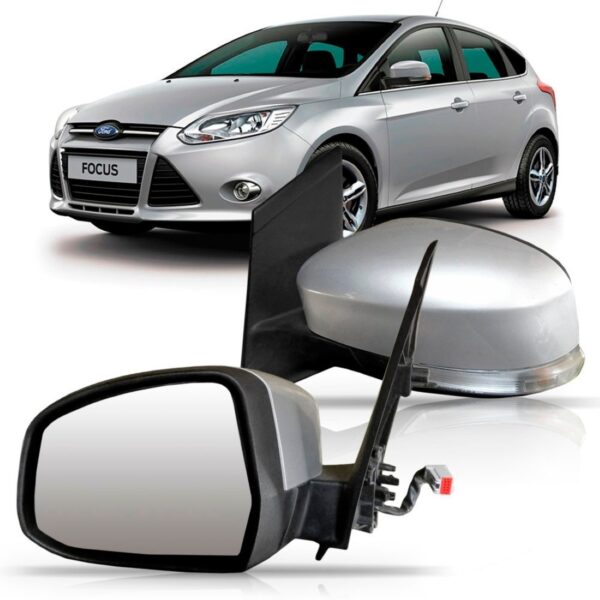 Retrovisor Ford Focus 2014 2015 Com Pisca E Luz Elétrico Lado Direito