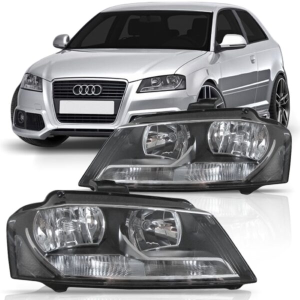 Farol Audi A3 Sportback 2009 2010 2011 2012 Sem Led E Xenon Esquerdo