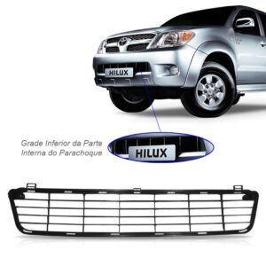 Grade Inferior Parachoque Hilux Pickup Srv 2005 06 07 2008 Preto