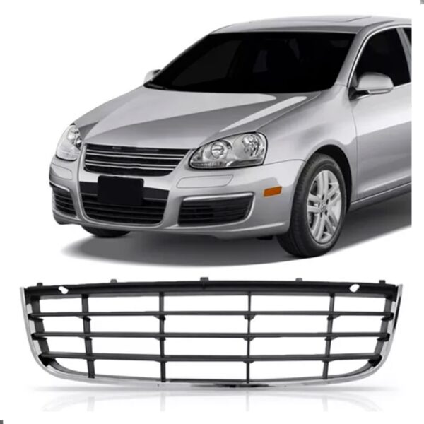 Tela Frontal Inferior Parachoque Dianteiro Jetta 07 08 09 10 Preto