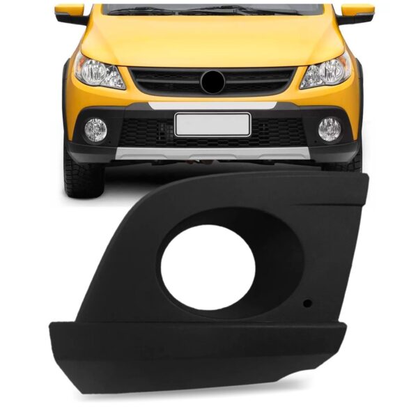 Moldura Grade Milha Parachoque Saveiro Cross Gol Rallye G5 Lado Direito