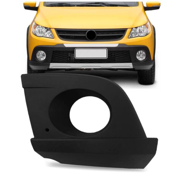 Moldura Grade Milha Parachoque Saveiro Cross Gol Rallye G5 Lado Esquerdo