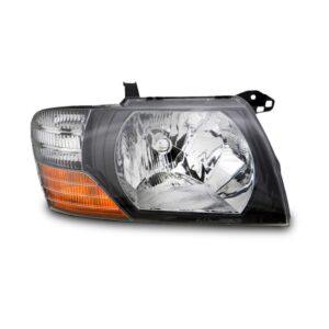 Farol Para Pajero Full 2000 01 2002 2003 2004 Negro 1ª Linha - Direito/passageiro