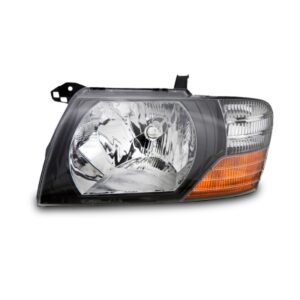 Farol Para Pajero Full 2000 01 2002 2003 2004 Negro 1ª Linha - Esquerdo/motorista