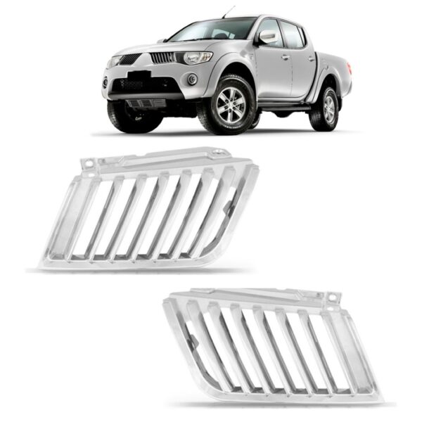 Grade L200 Triton 2007 2008 2009 2010 1a Linha Lado Direito