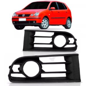 Moldura Grade Parachoque Polo 2003 A 2006  Furo Milha Le