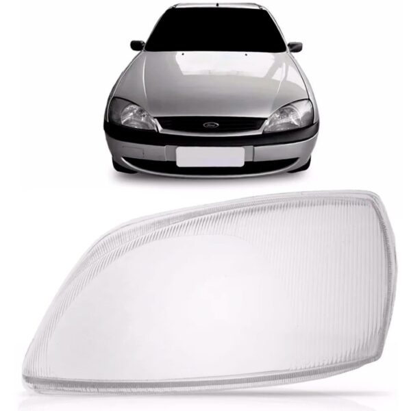 Lente Farol Fiesta Courier 2000 2001 2002 Lado Esquerdo