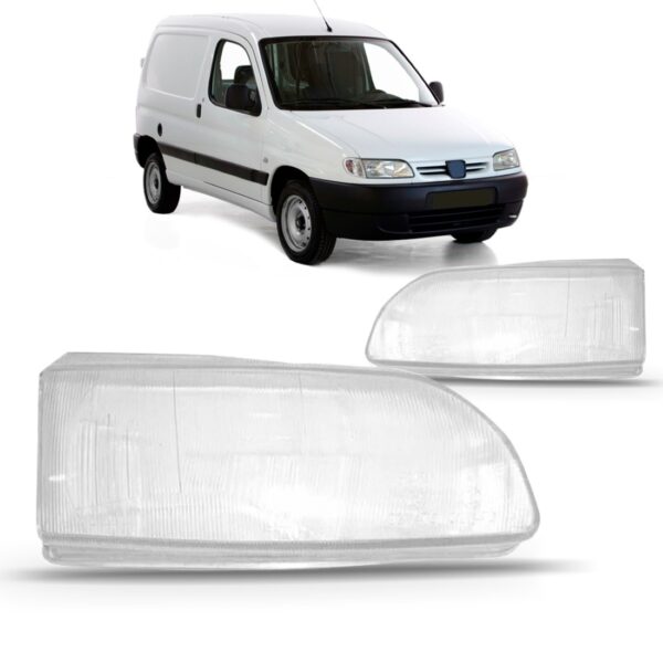 Lente Farol Peugeot Partner 2004 05 06 07 08 2009 Lado Esquerdo