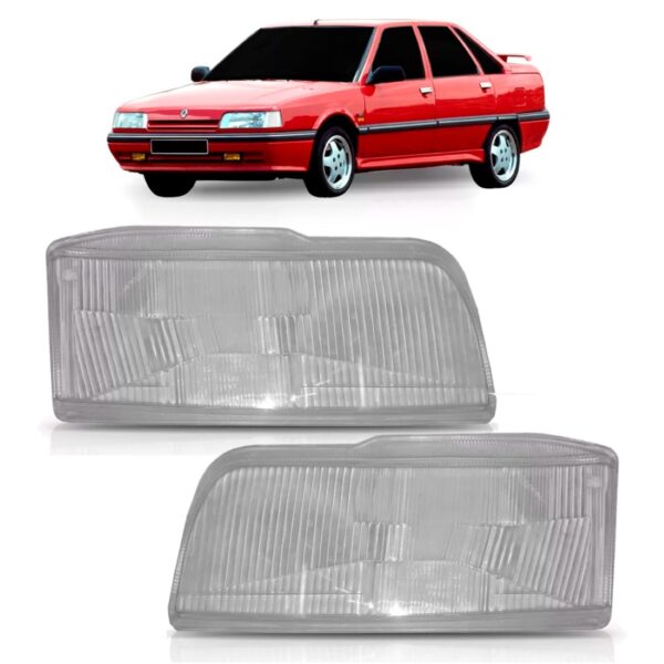 Lente Farol Para Renault 21 1990 A 1995 Lado Esquerdo