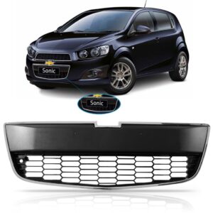 Tela Frontal Sonic 2012 2013 14 15 2016 Parachoque Inferior Preto