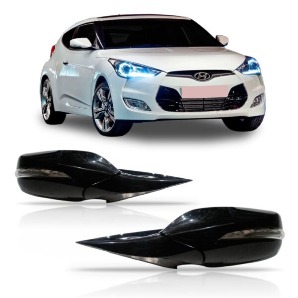 Retrovisor Veloster C/ Pisca Ano 2011 2012 2013 Eletrico Lado Direito