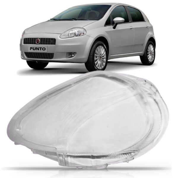 Lente Farol P/ Punto 2007 2008 2009 2010 2011 2012 Esquerdo