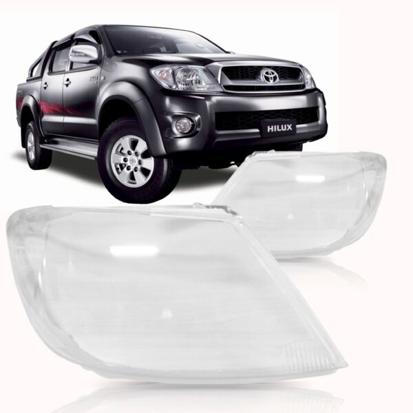 Lente Farol Hilux 2004 2005 2006 2007 2008 Toyota Lado Direito