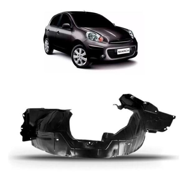 Protetor Caixa De Roda Dianteiro March 2011 2012 2013 2014 Lado Direito