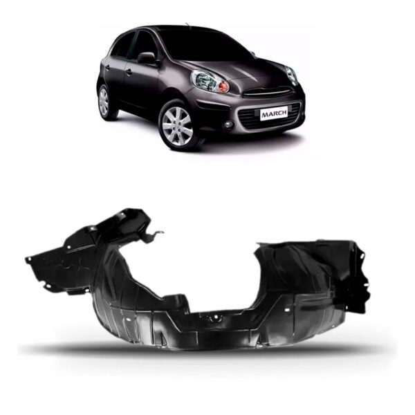 Protetor Caixa De Roda Dianteiro March 2011 2012 2013 2014 Lado Esquerdo