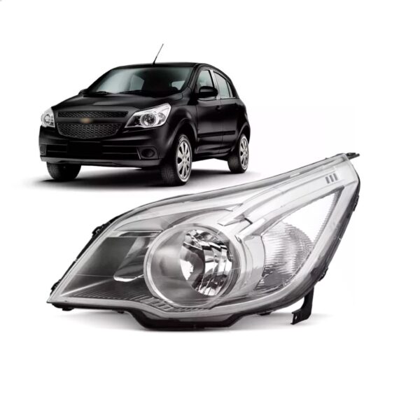 Farol Agile 10 A 15 E Montana 10 A 15 Cromomix 1ª Linha - Esquerdo/motorista