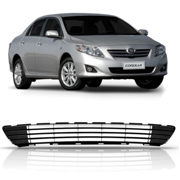 Tela Do Parachoque Corolla 2012 2013 2014 Central 1a Linha Preto