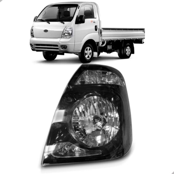Farol Para Kia Bongo 13 2014 15 A 16 Mascara Negra 1ª Linha - Esquerdo/motorista