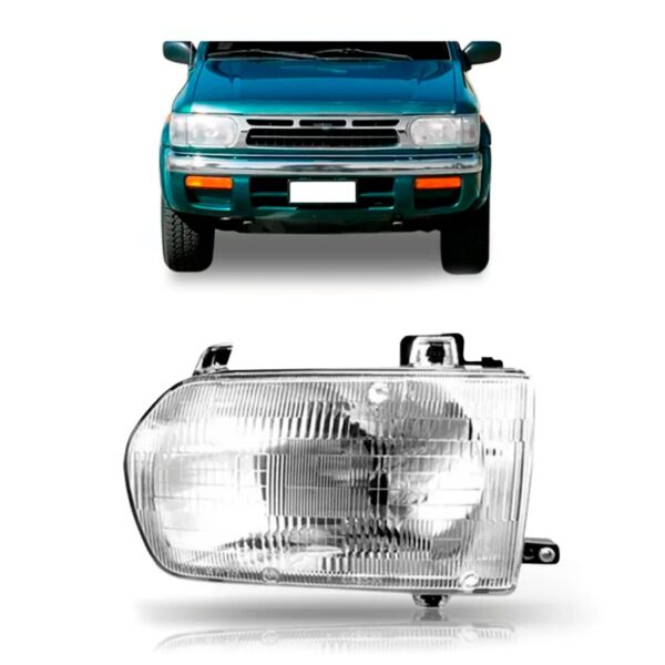 Farol Para Nissan Pathfinder 1996 A 1999 Cromado 1ª Linha Esquerdo/motorista