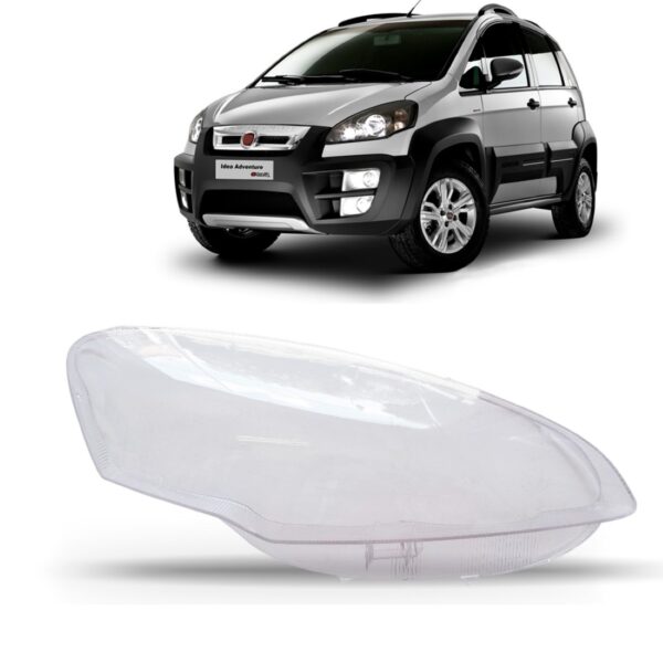 Lente Farol Fiat Idea 2011 2012 2013 2014 Lado Direito