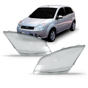 Lente Farol Fiesta 2008 2009 2010 Ford Lado Esquerdo