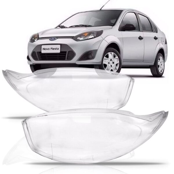 Lente Do Farol Ford Fiesta 2011 2012 2013- Lado Direito