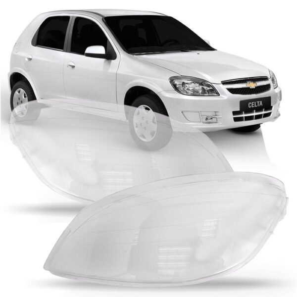 Lente Farol Celta Prisma 2007 A 2012 Cristal Lado Esquerdo