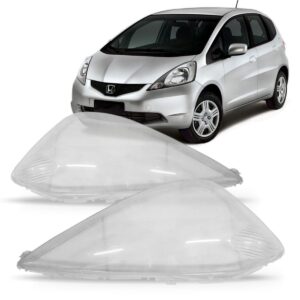 Lente Farol New Fit 2009 2010 2011 2012 Honda Lado Direito