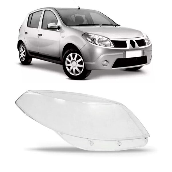 Lente Farol Dianteiro Sandero 2008 09 10 2011 Lado Direito